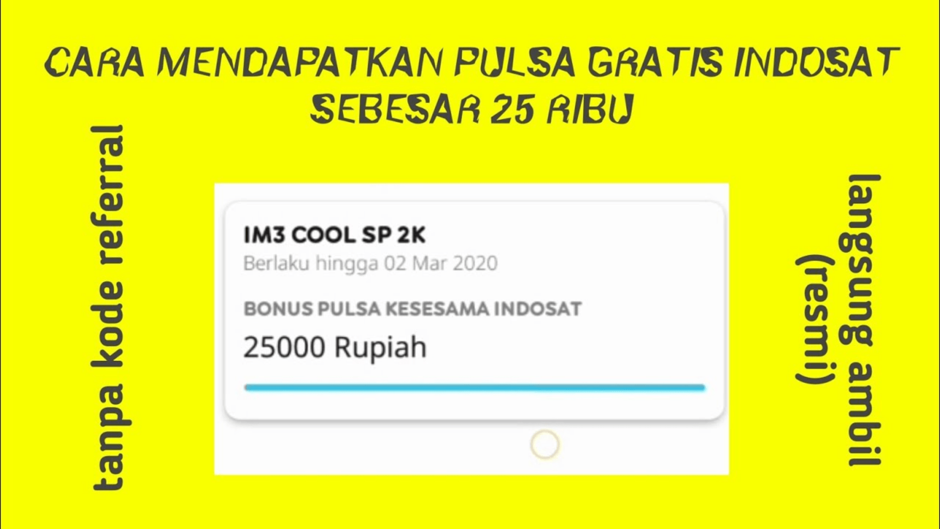 Cara Dapat Pulsa Gratis Indosat