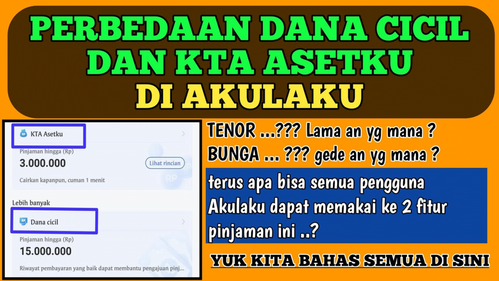 Cara Mendapatkan Pinjaman Tunai KTA Asetku