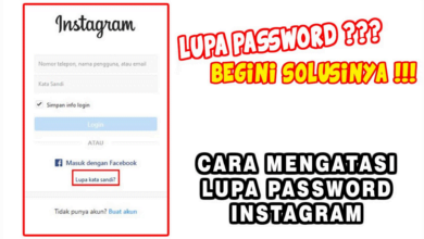Cara Mengatasi Lupa Password Instagram