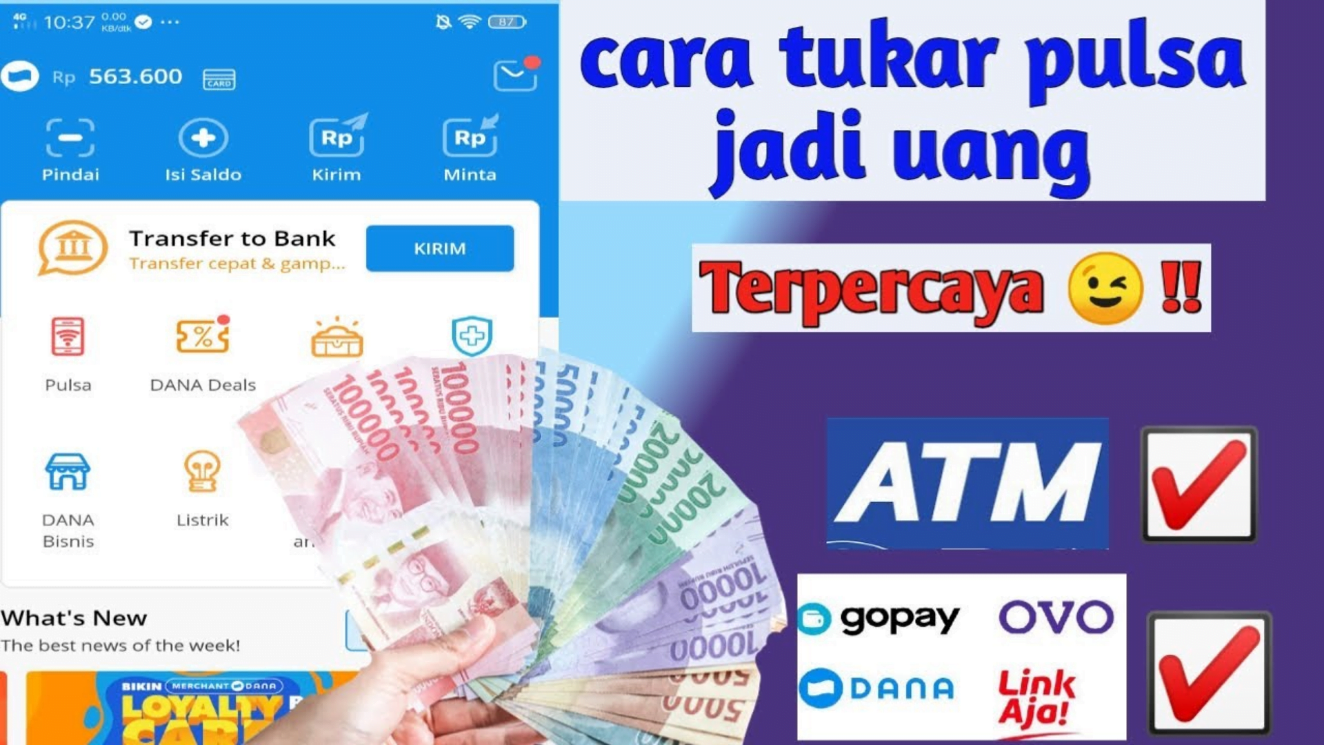 Cara Tukar Pulsa Jadi Uang Tunai!