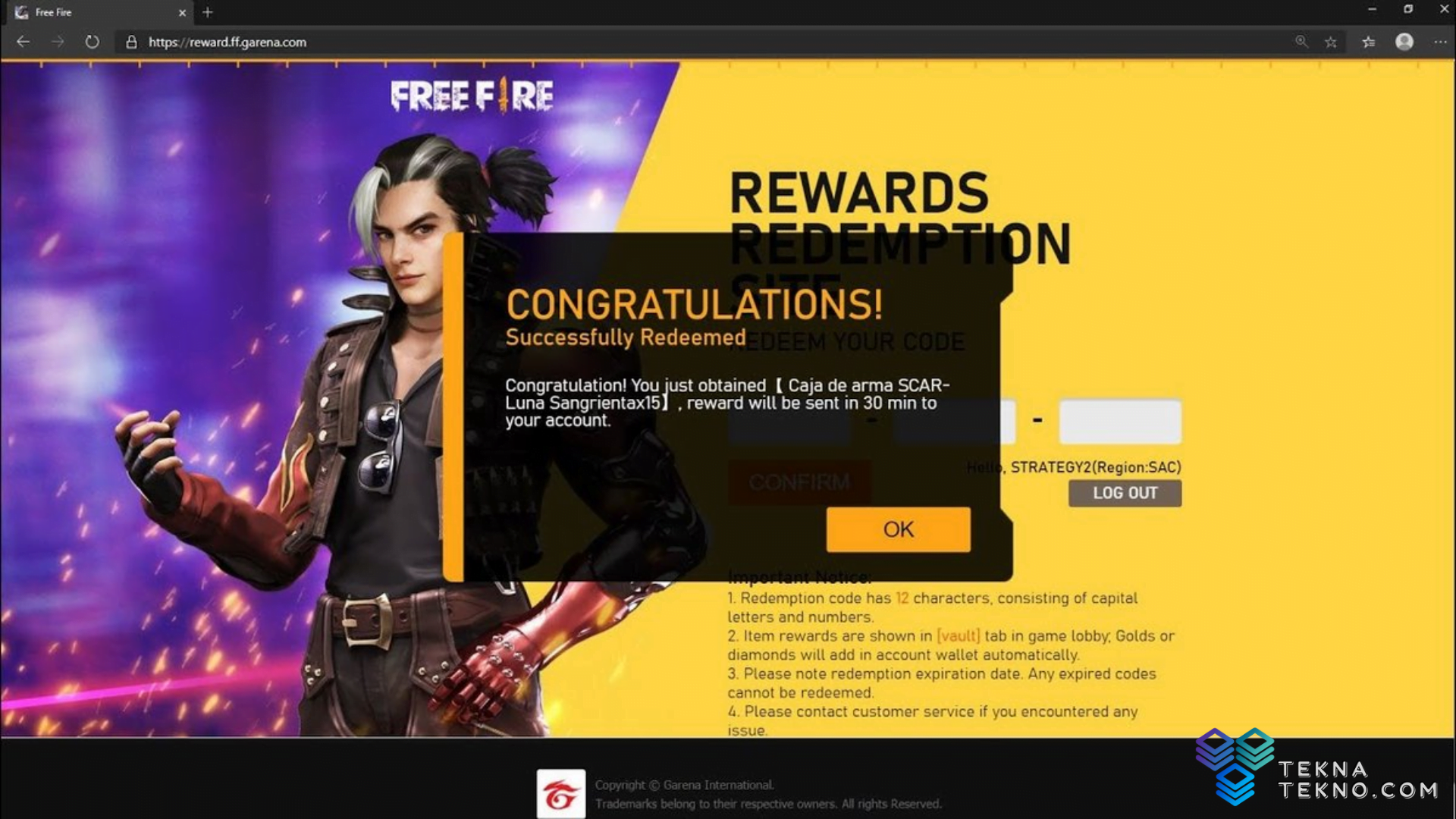 Kode Redeem FF Free Fire Hari Ini dan Begini Cara Dapatkannya