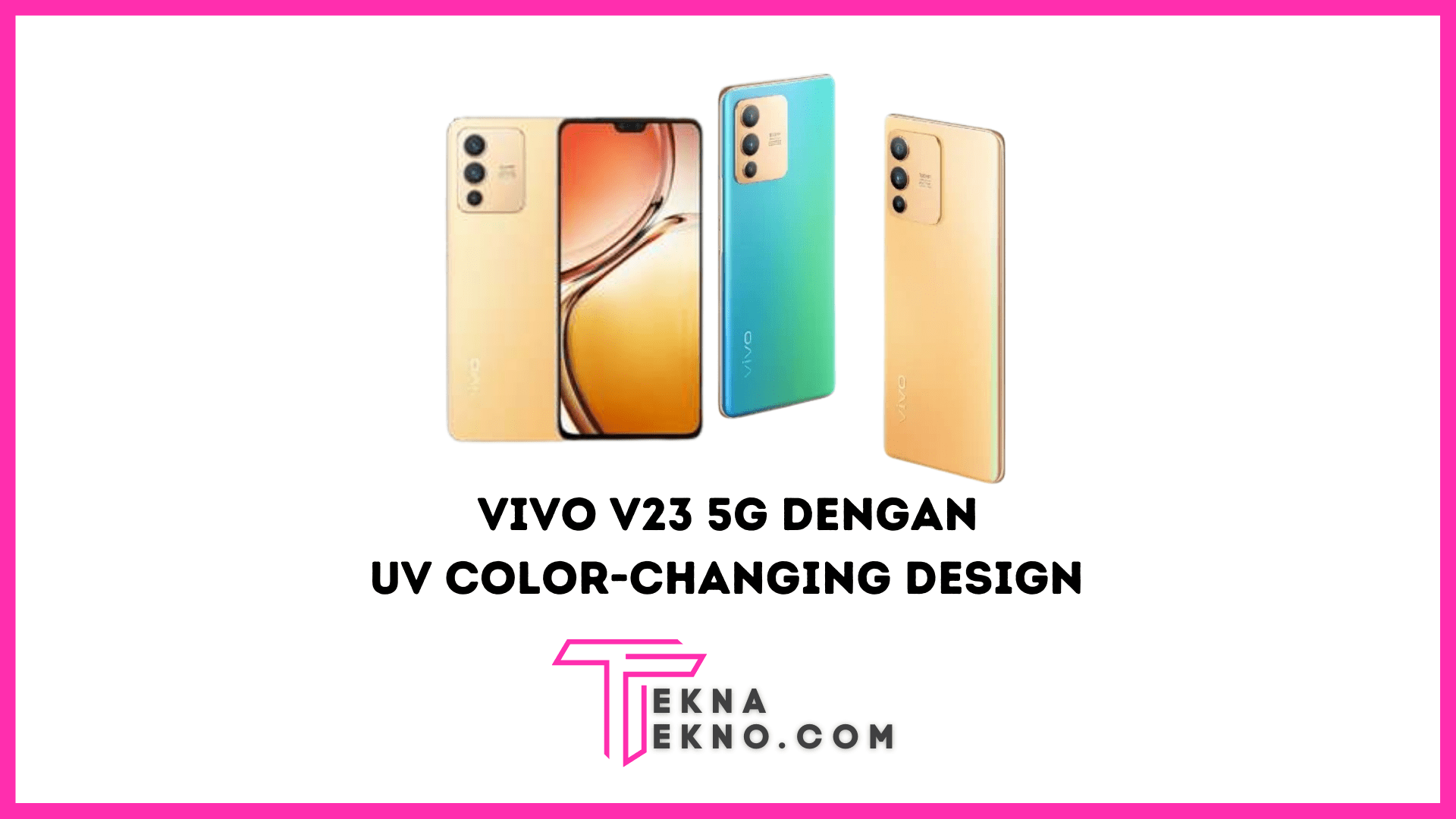 Harga Vivo V23 5G di Indonesia dengan Fitur UV Color-Changing Design