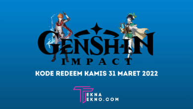 Kode Redeem Genshin Impact Kamis 31 Maret 2022 Terbaru