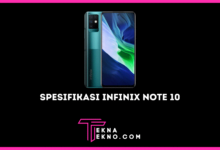 Spesifikasi Infinix Note 10 dan Harga Terbarunya
