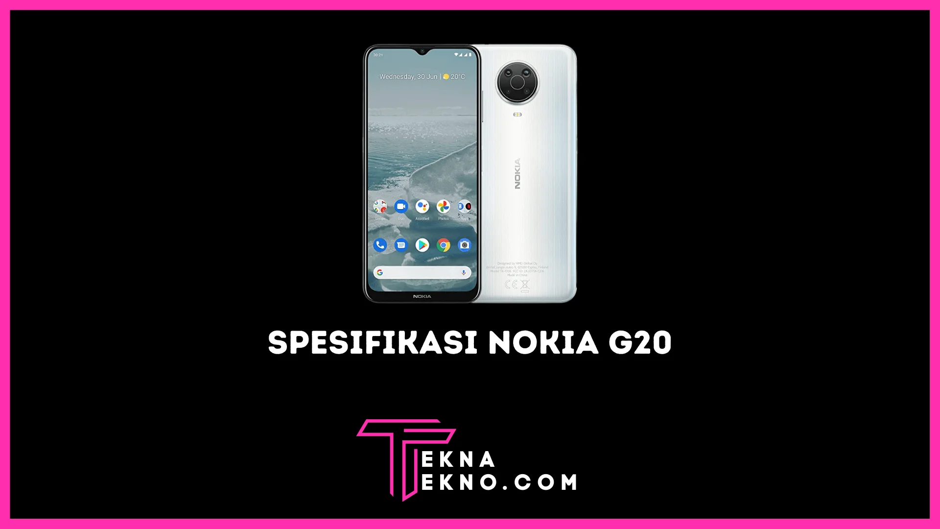 Spesifikasi Nokia G20 dan Harga Terbarunya