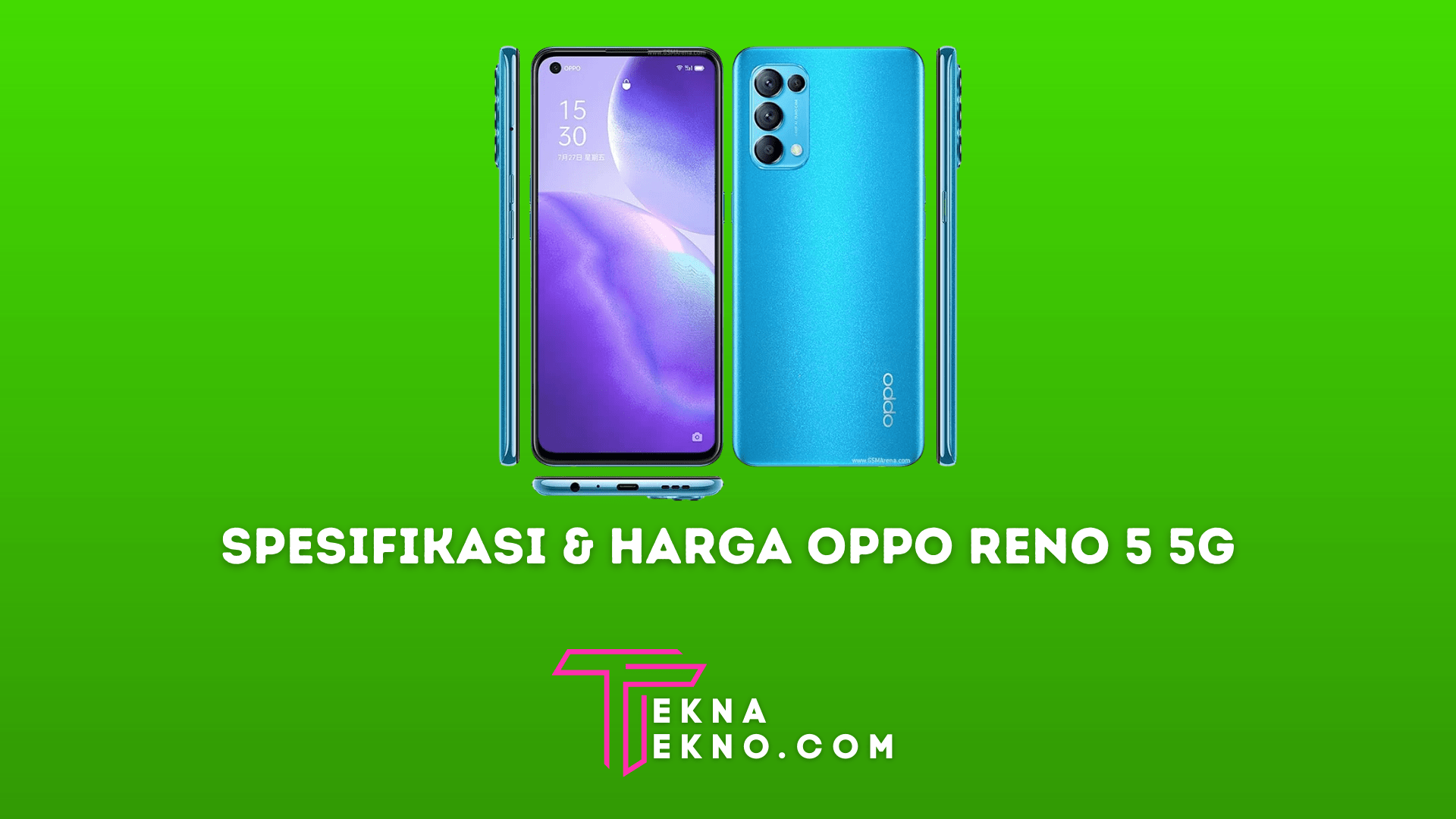 Spesifikasi dan Harga Oppo Reno5 5G di Indonesia