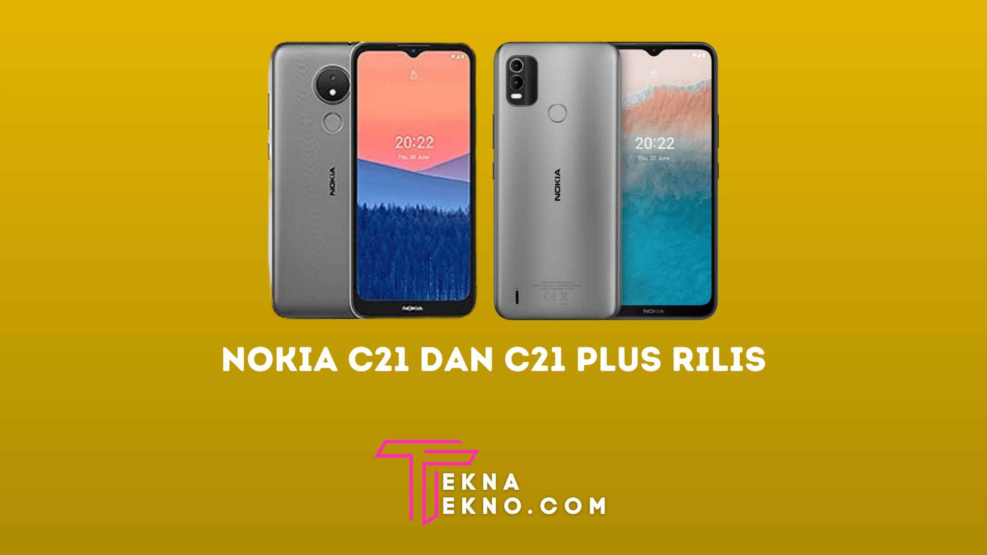 Nokia C21 dan Nokia C21 Plus Resmi di Rilis, Segini Harganya