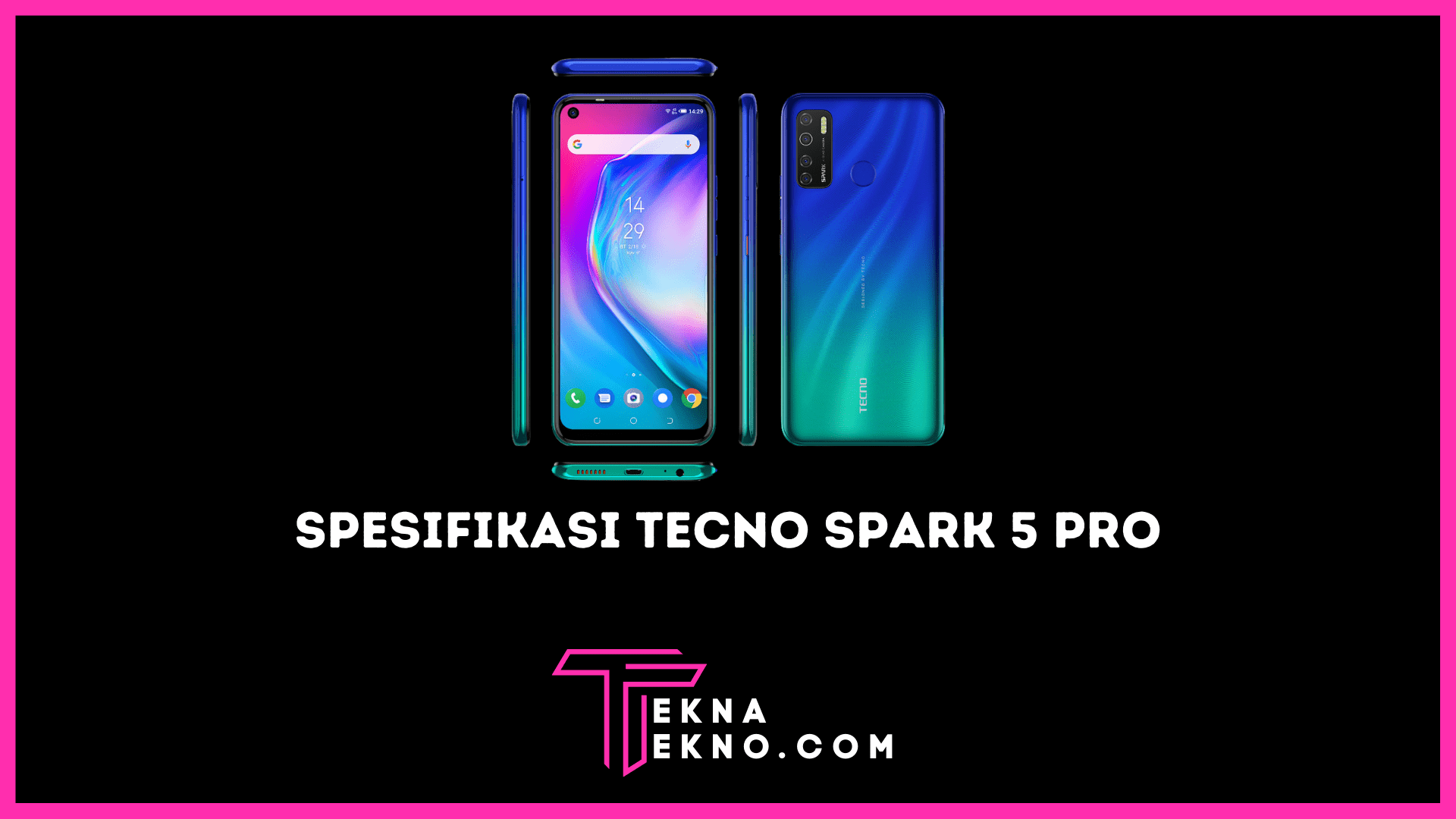 Tecno Spark 5 Pro Berbekal Chipset Helio A25